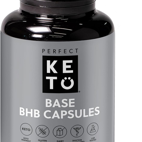 Keto BHB Exogenous Keto Capsules | Keto Pills for Ketogenic Diet Best to Support Weight Management & Energy, Focus and Ketosis Beta-Hydroxybutyrate BHB Salt Pills, 60 Count (Pack of 1)