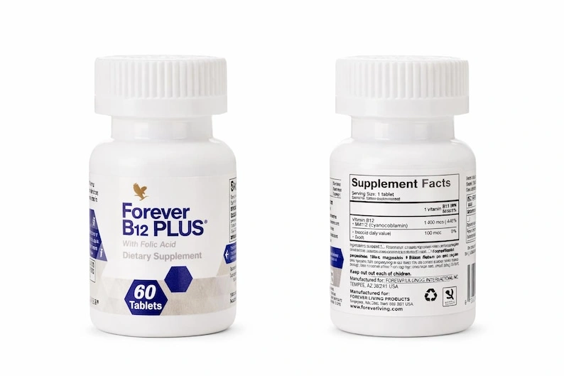 Forever B12 Plus with Folic Acid Time-Release Tablets (60 Count) - Image 4