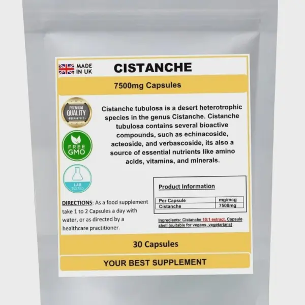 Cistanche extract capsules 7500mg (30 Capsules)